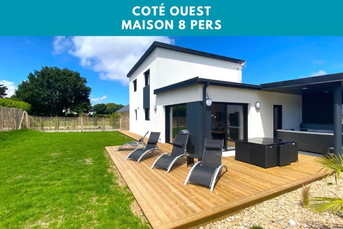 Carantec 4 Stars Villa With Jacuzzi And Garden For 8 Persons 외부 사진
